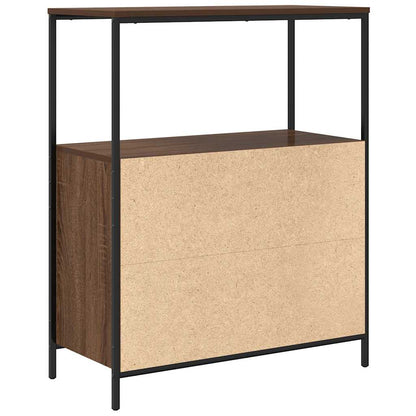 vidaXL Bathroom Cabinet with Shelves Brown Oak 76.5x35x95 cm