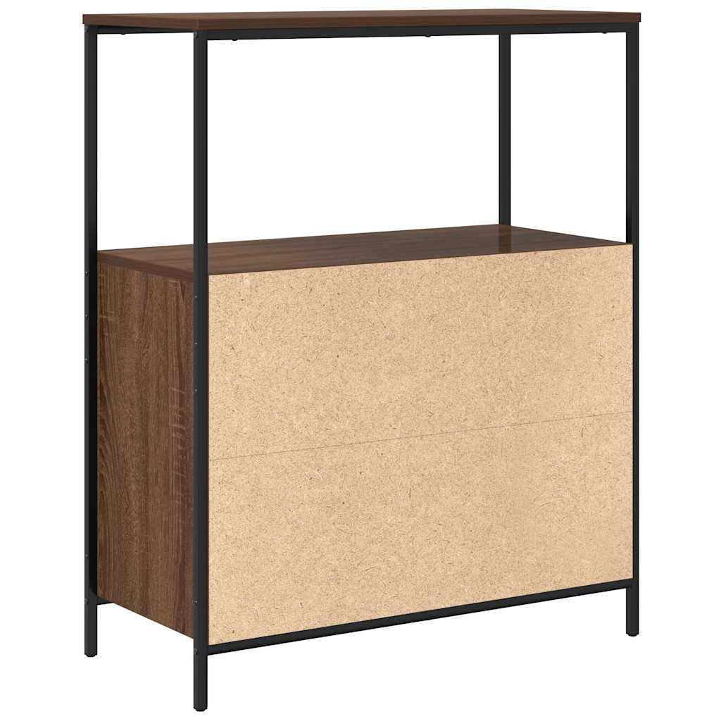 vidaXL Bathroom Cabinet with Shelves Brown Oak 76,5x35x95 cm