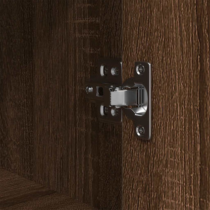vidaXL Bathroom Cabinet with Shelves Brown Oak 76,5x35x95 cm