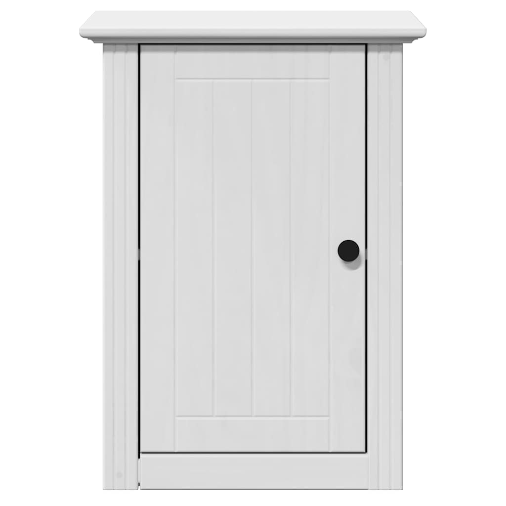 vidaXL 4 Piece Bathroom Furniture Set BODO White Solid Wood Pine