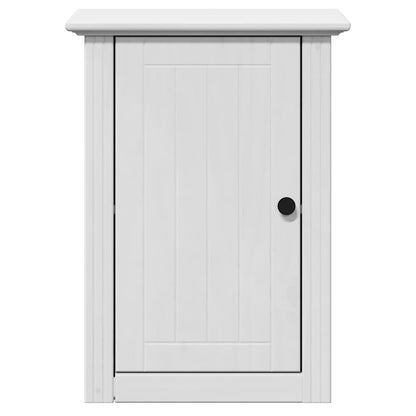 vidaXL 4 Piece Bathroom Furniture Set BODO White Solid Wood Pine