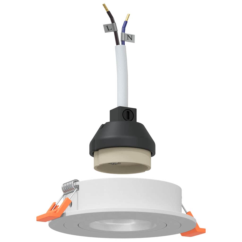 vidaXL Spotlights with Spotlights 12 pcs White 9 x 9 x cm Aluminium