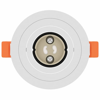 vidaXL Spotlights with Spotlights 12 pcs White 9 x 9 x cm Aluminium