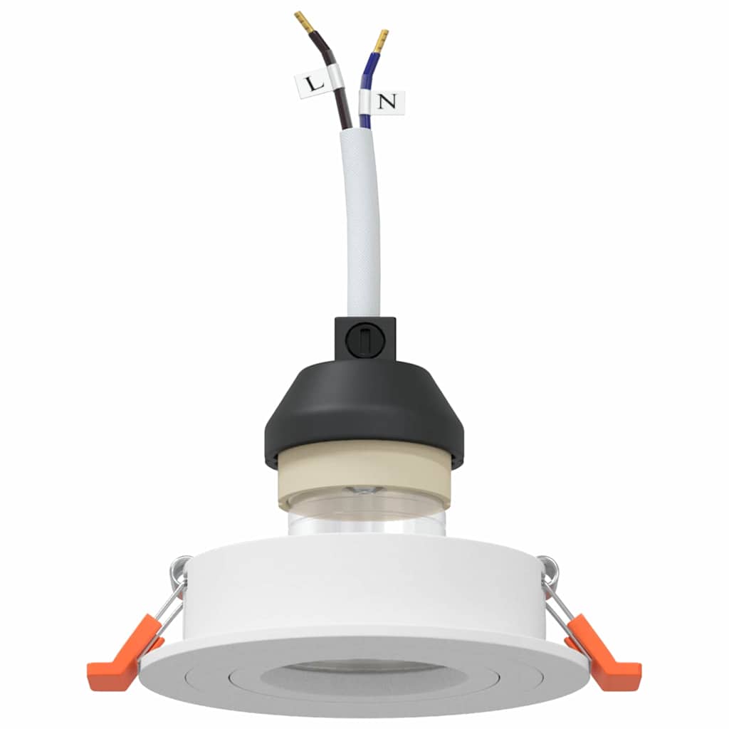 vidaXL Spotlights with Spotlights 12 pcs White 9 x 9 x cm Aluminium