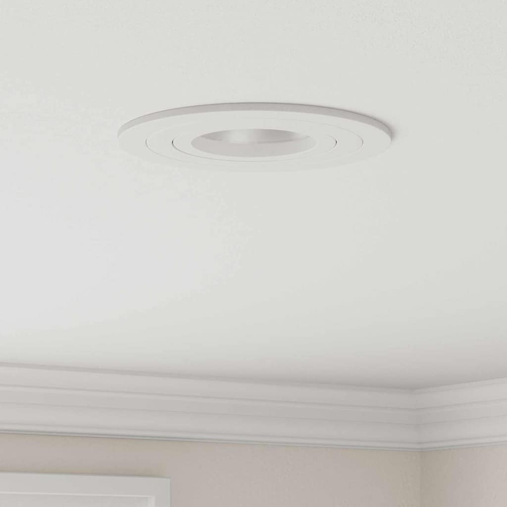 vidaXL Spotlights with Spotlights 24 pcs White 9 x 9 x cm Aluminium