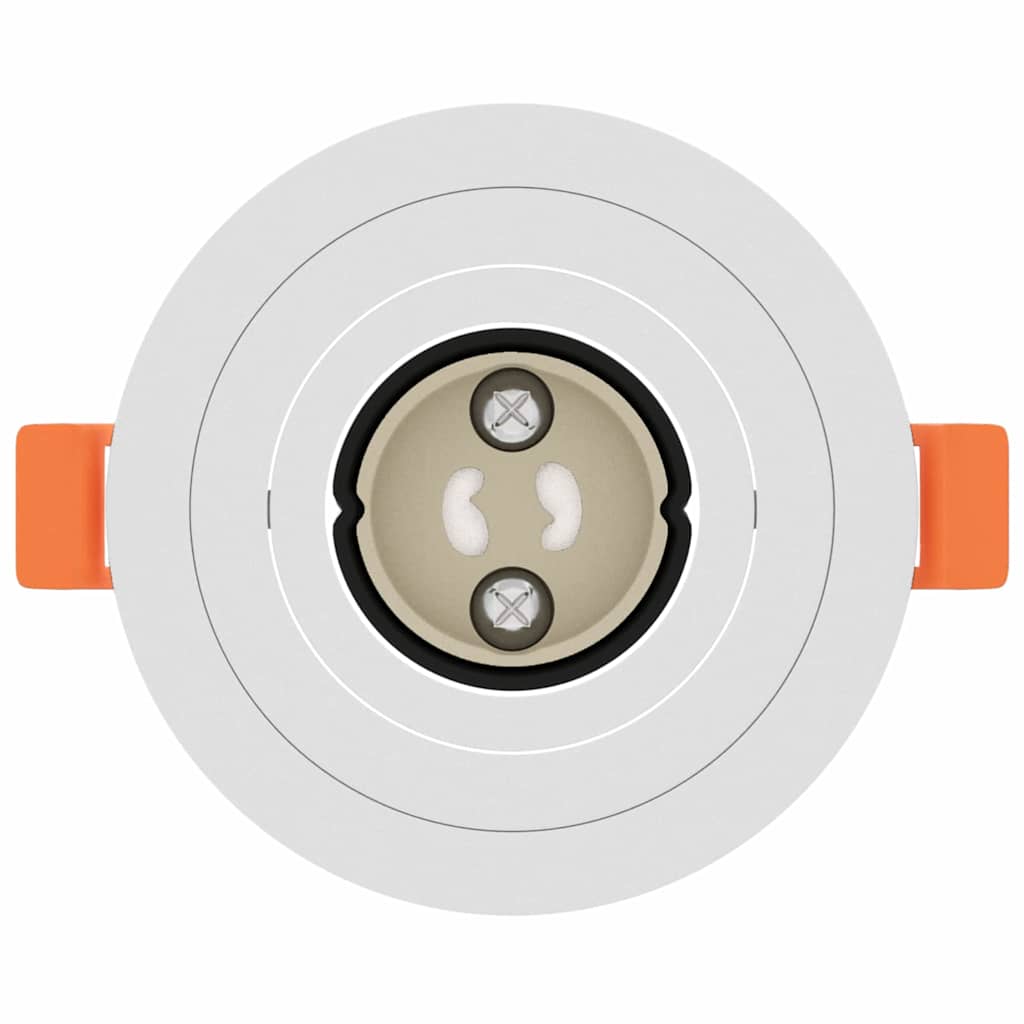 vidaXL Spotlights with Spotlights 24 pcs White 9 x 9 x cm Aluminium