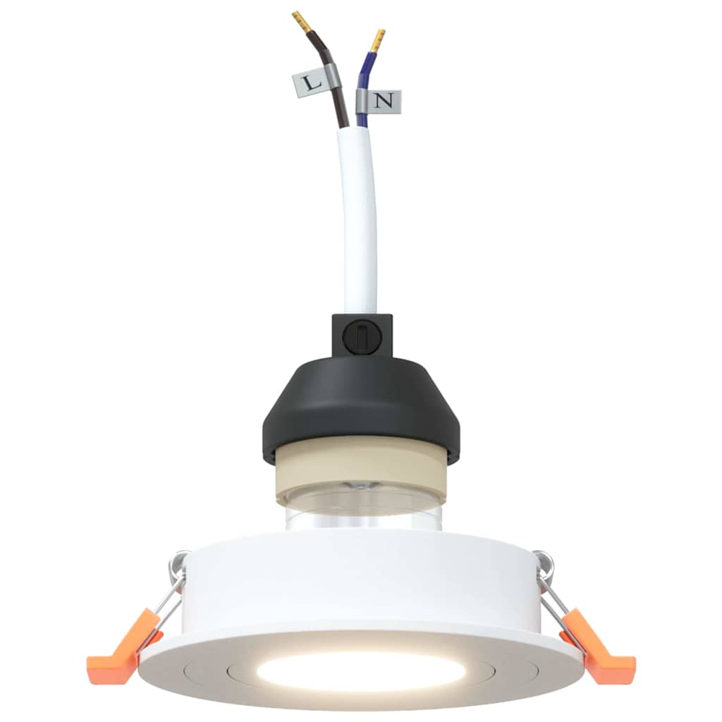 vidaXL Spotlights with Spotlights 24 pcs White 9 x 9 x cm Aluminium