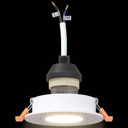 vidaXL Spotlights with Spotlights 24 pcs White 9 x 9 x cm Aluminium