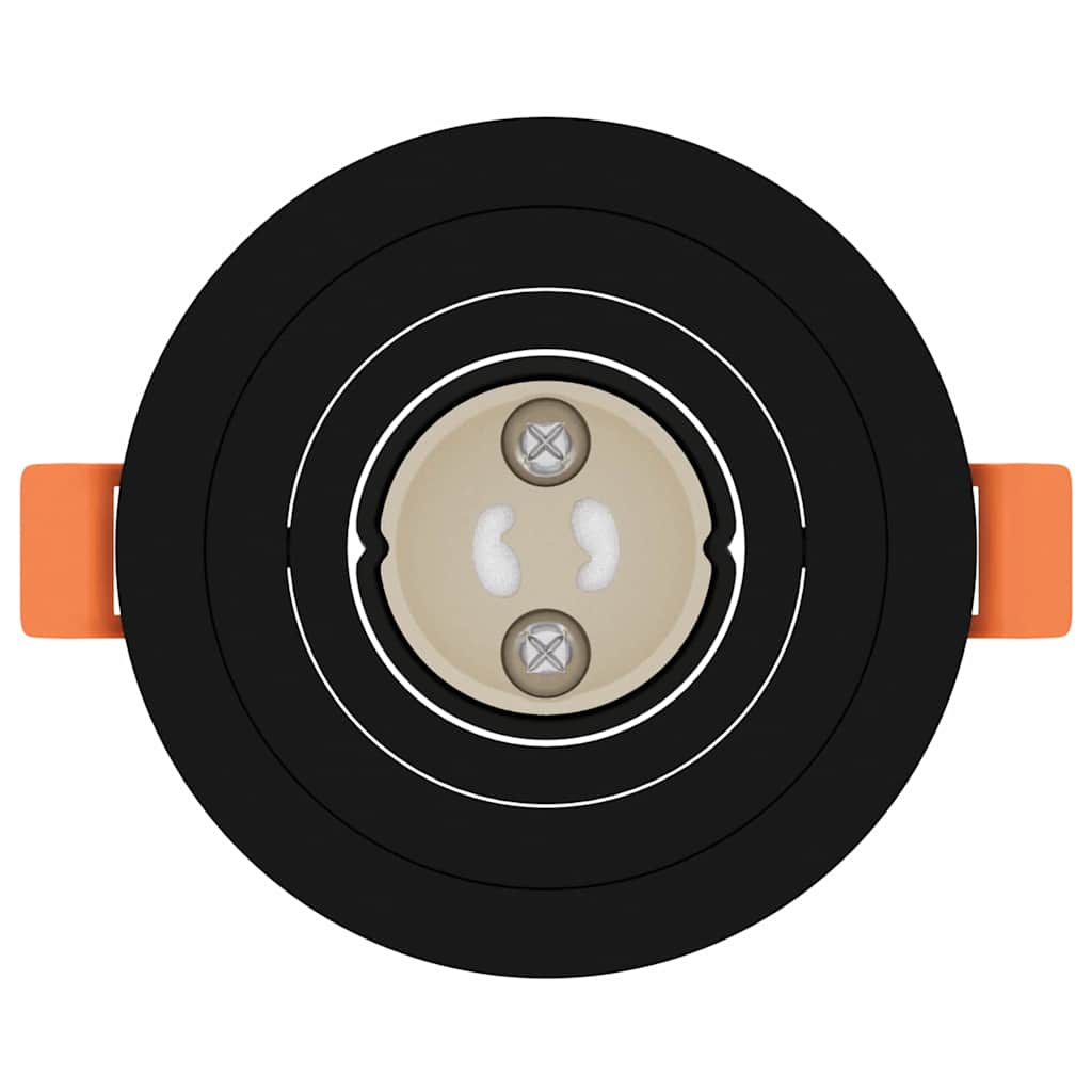 vidaXL Spotlights with Spotlights 6 pcs Black 9 x 9 x cm Aluminium