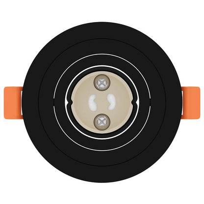 vidaXL Spotlights with Spotlights 6 pcs Black 9 x 9 x cm Aluminium