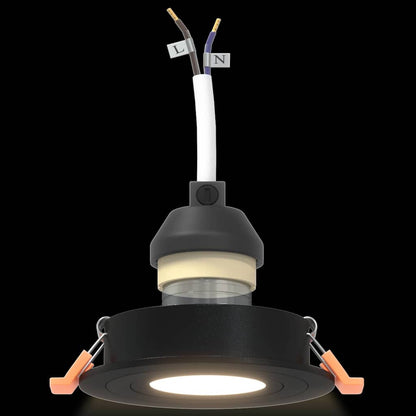 vidaXL Spotlights with Spotlights 6 pcs Black 9 x 9 x cm Aluminium