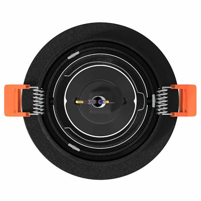 vidaXL Spotlights with Spotlights 24 pcs Black 9 x 9 x cm Aluminium