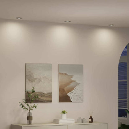 vidaXL Spotlights with Spotlights 6 pcs Silver 9 x 9 x cm Aluminium