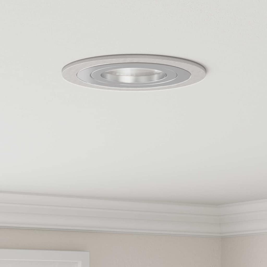 vidaXL Spotlights with Spotlights 6 pcs Silver 9 x 9 x cm Aluminium