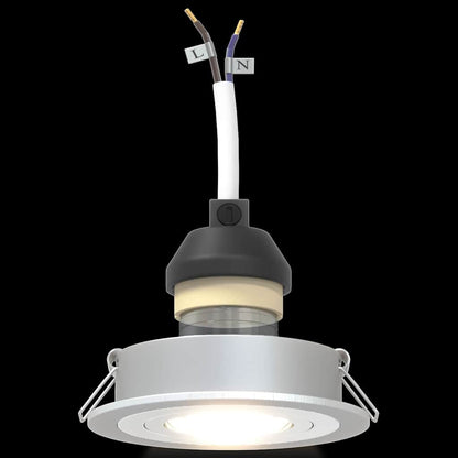 vidaXL Spotlights with Spotlights 6 pcs Silver 9 x 9 x cm Aluminium