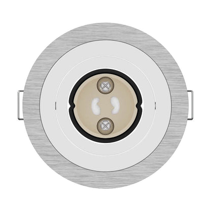 vidaXL Spotlights with Spotlights 24 pcs Silver 9 x 9 x cm Aluminium