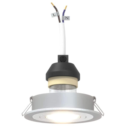 vidaXL Spotlights with Spotlights 24 pcs Silver 9 x 9 x cm Aluminium