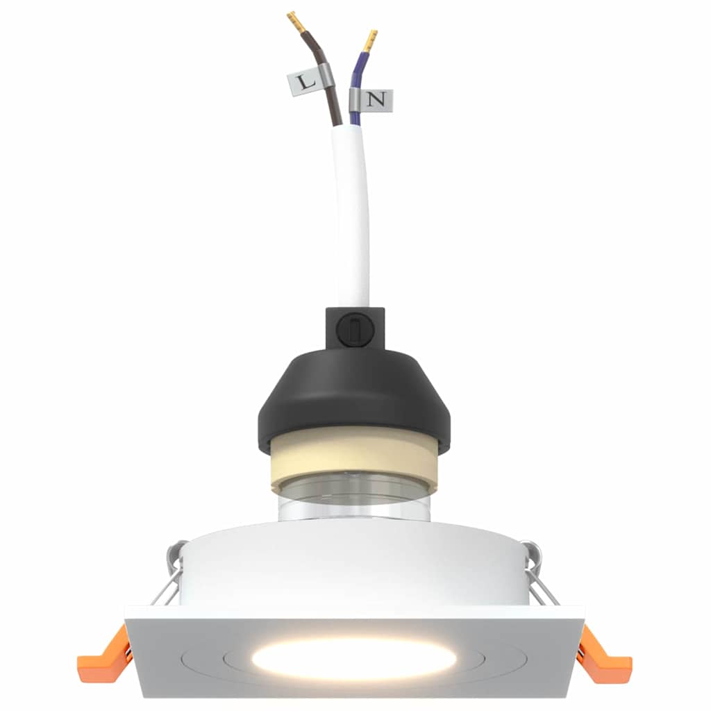 vidaXL Spotlights with Spotlights 12 pcs White 9 x 9 x cm Aluminium