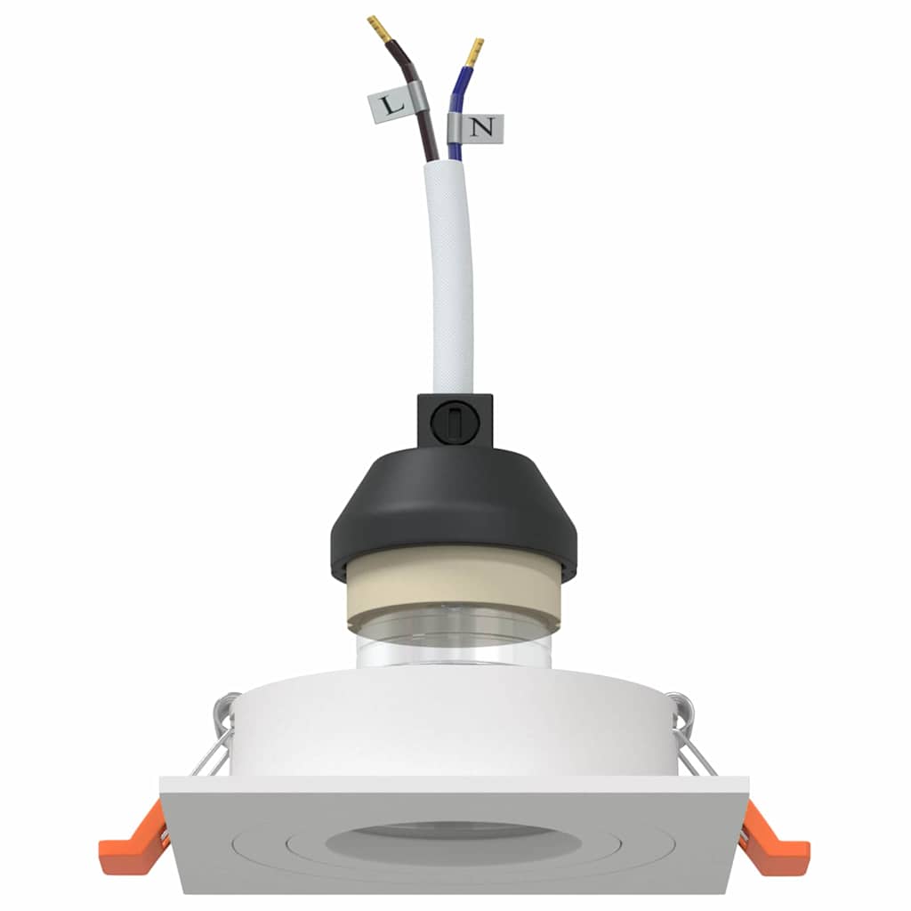 vidaXL Spotlights with Spotlights 12 pcs White 9 x 9 x cm Aluminium