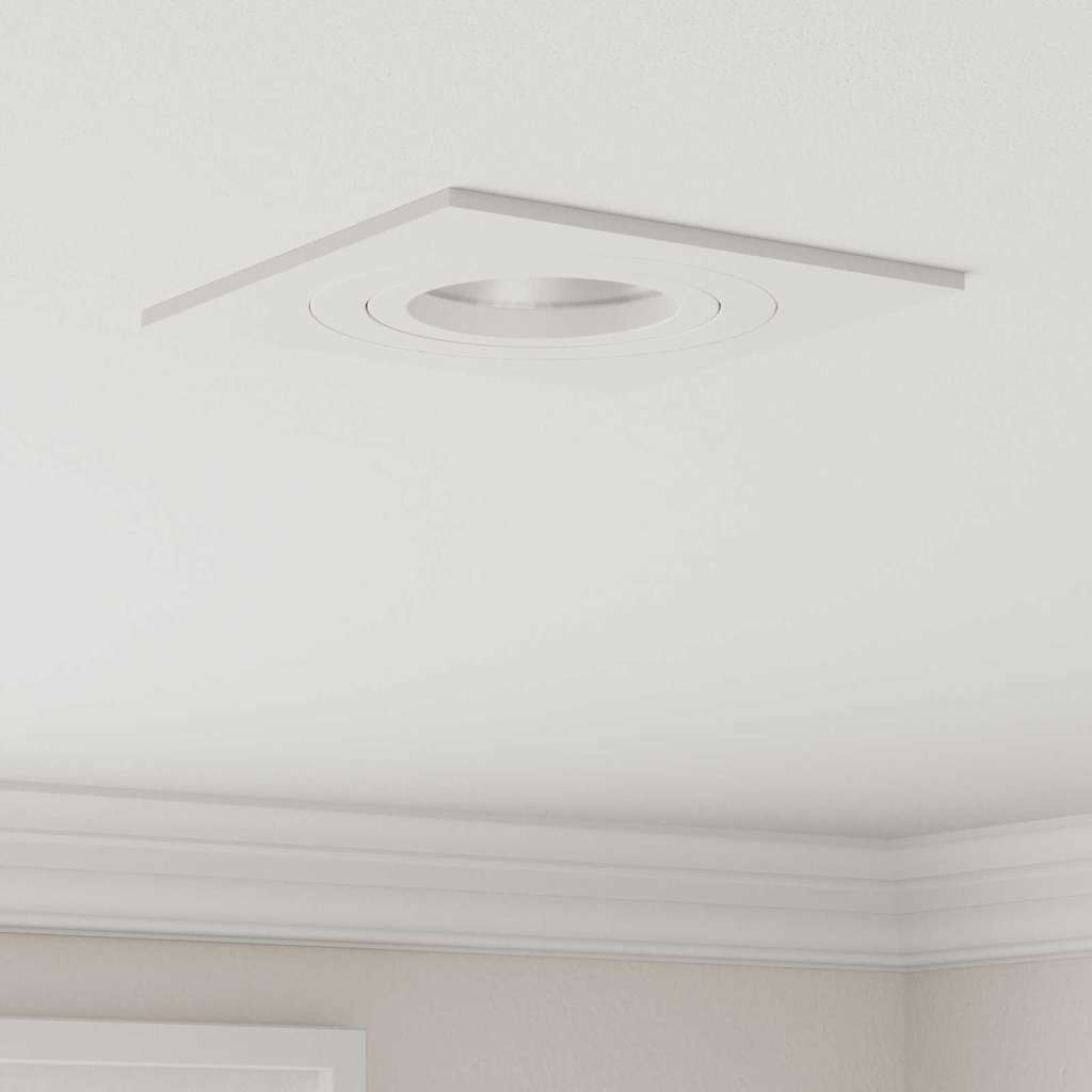 vidaXL Spotlights with Spotlights 24 pcs White 9 x 9 x cm Aluminium