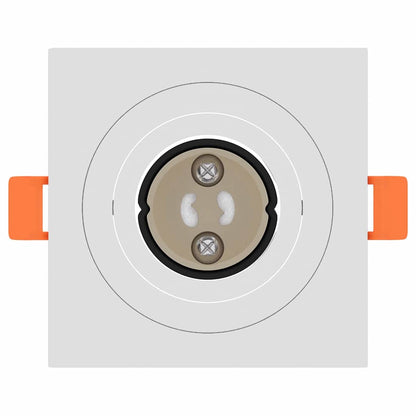 vidaXL Spotlights with Spotlights 24 pcs White 9 x 9 x cm Aluminium