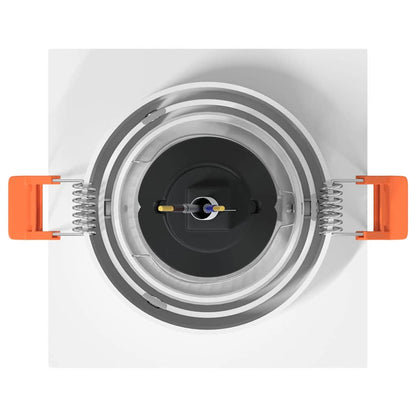 vidaXL Spotlights with Spotlights 24 pcs White 9 x 9 x cm Aluminium