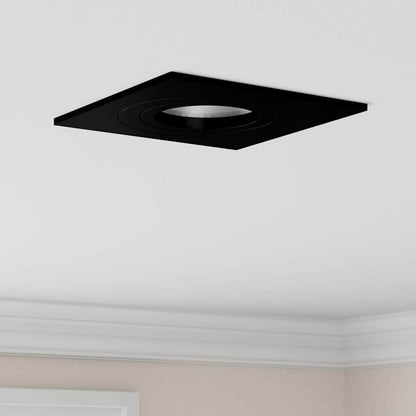 vidaXL Spotlights with Spotlights 6 pcs Black 9 x 9 x cm Aluminium