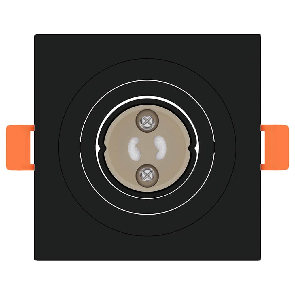 vidaXL Spotlights with Spotlights 6 pcs Black 9 x 9 x cm Aluminium