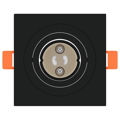 vidaXL Spotlights with Spotlights 6 pcs Black 9 x 9 x cm Aluminium