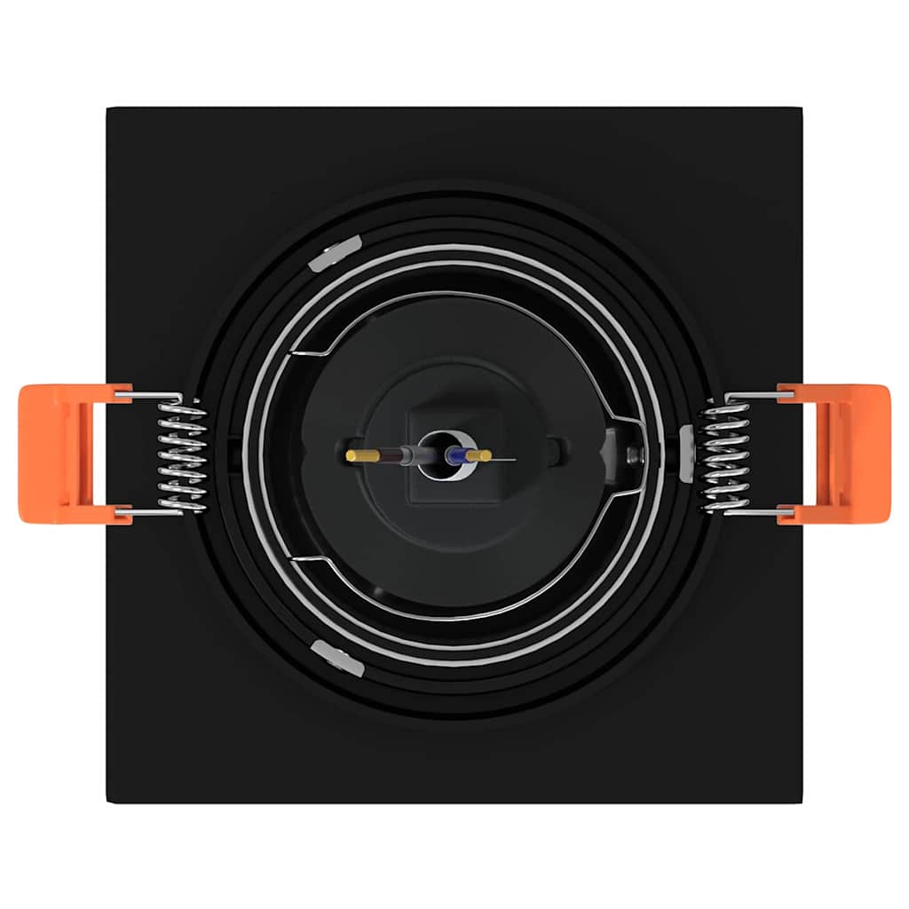 vidaXL Spotlights with Spotlights 6 pcs Black 9 x 9 x cm Aluminium