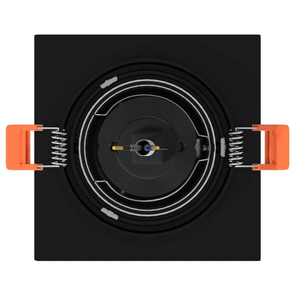 vidaXL Spotlights with Spotlights 6 pcs Black 9 x 9 x cm Aluminium