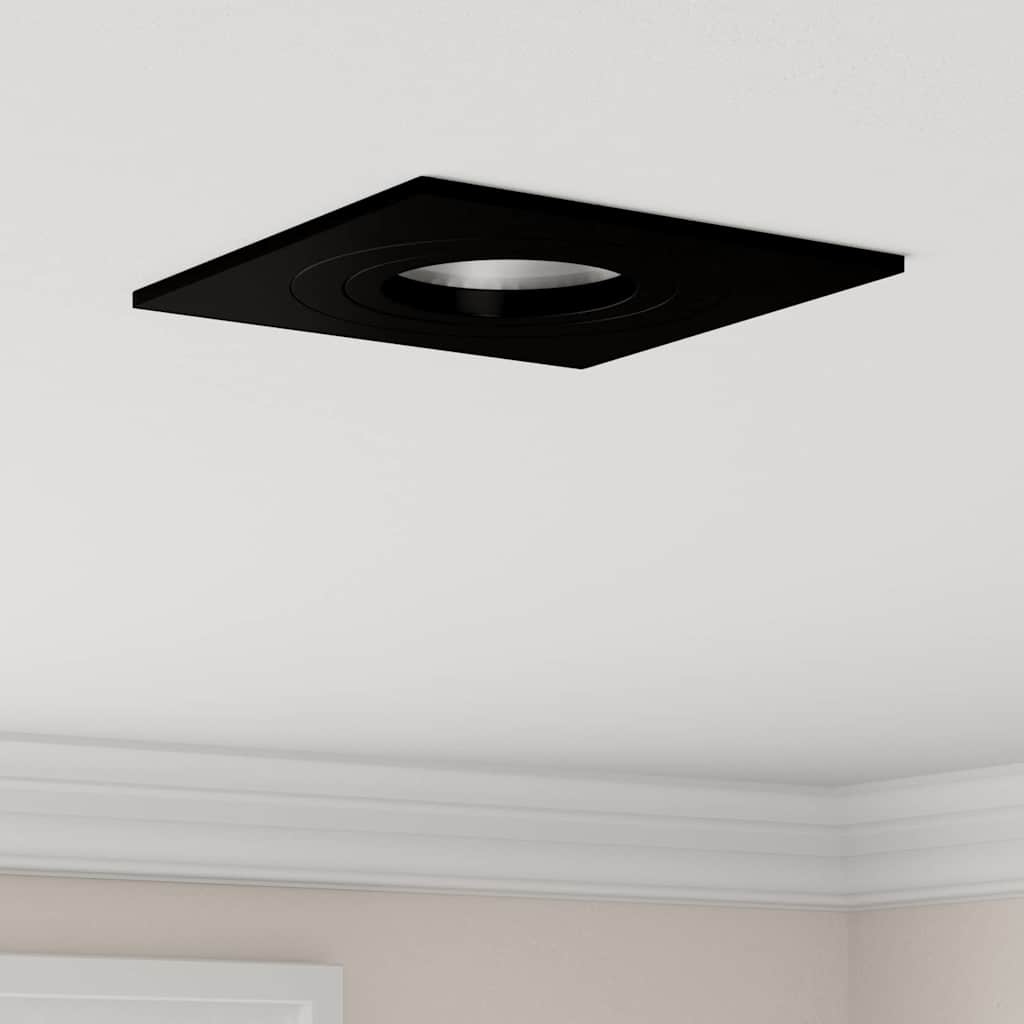 vidaXL Spotlights with Spotlights 12 pcs Black 9 x 9 x cm Aluminium