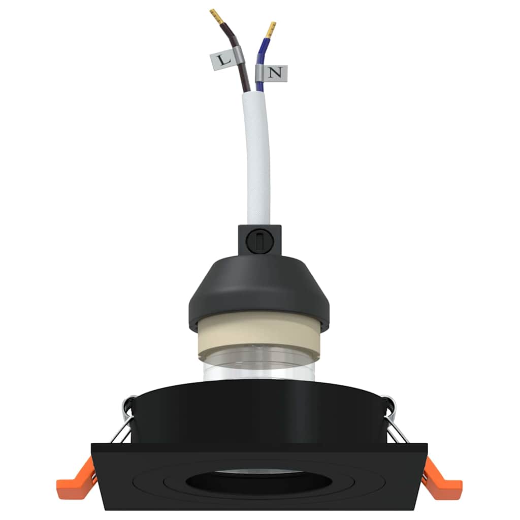 vidaXL Spotlights with Spotlights 12 pcs Black 9 x 9 x cm Aluminium