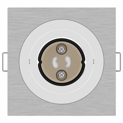 vidaXL Spotlights with Spotlights 6 pcs Silver 9 x 9 x cm Aluminium