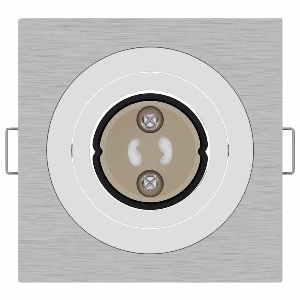 vidaXL Spotlights with Spotlights 12 pcs Silver 9 x 9 x cm Aluminium