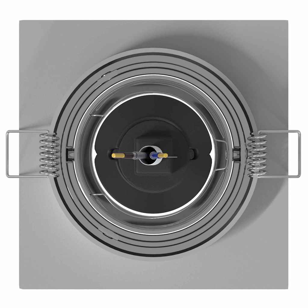 vidaXL Spotlights with Spotlights 12 pcs Silver 9 x 9 x cm Aluminium