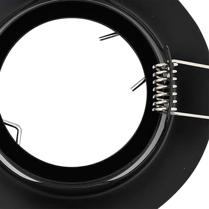 vidaXL Spotlight 12 pcs Black 9 x 9 x 2.5 cm Metal