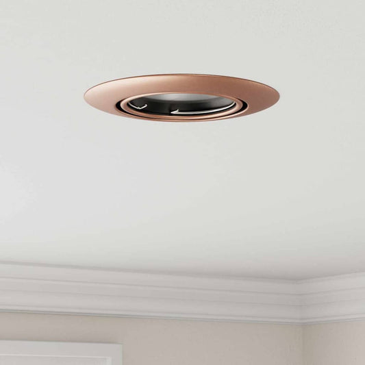 vidaXL Spotlight 6 pcs Copper 9 x 9 x 2.5 cm Metal