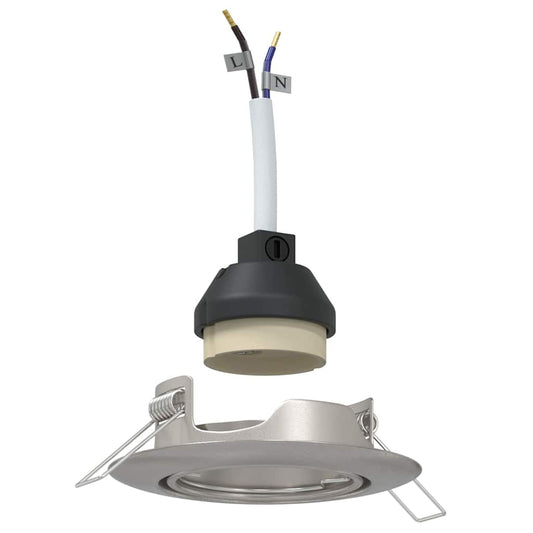 vidaXL Spotlight 6 pcs Silver 9 x 9 x 2.5 cm Metal