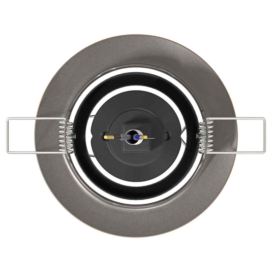 vidaXL Spotlight 12 pcs Brass 9 x 9 x 2.5 cm Metal