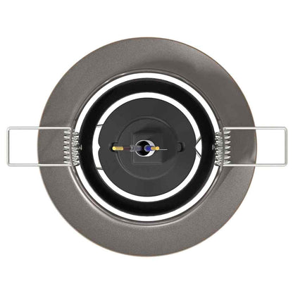 vidaXL Spotlight 24 pcs Brass 9 x 9 x 2.5 cm Metal