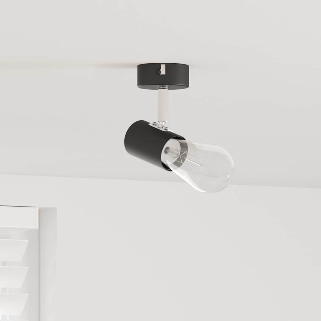 vidaXL Ceiling Spotlight Black 6.5 x 6 x 11.5 cm Steel
