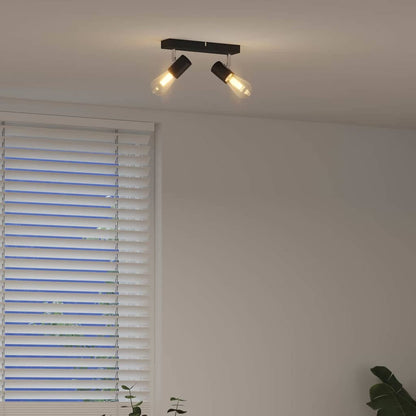 vidaXL Ceiling Spotlight Black 26 x 6.5 x 11.5 cm Steel