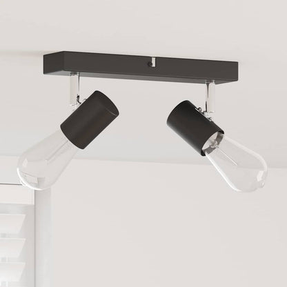vidaXL Ceiling Spotlight Black 26 x 6.5 x 11.5 cm Steel