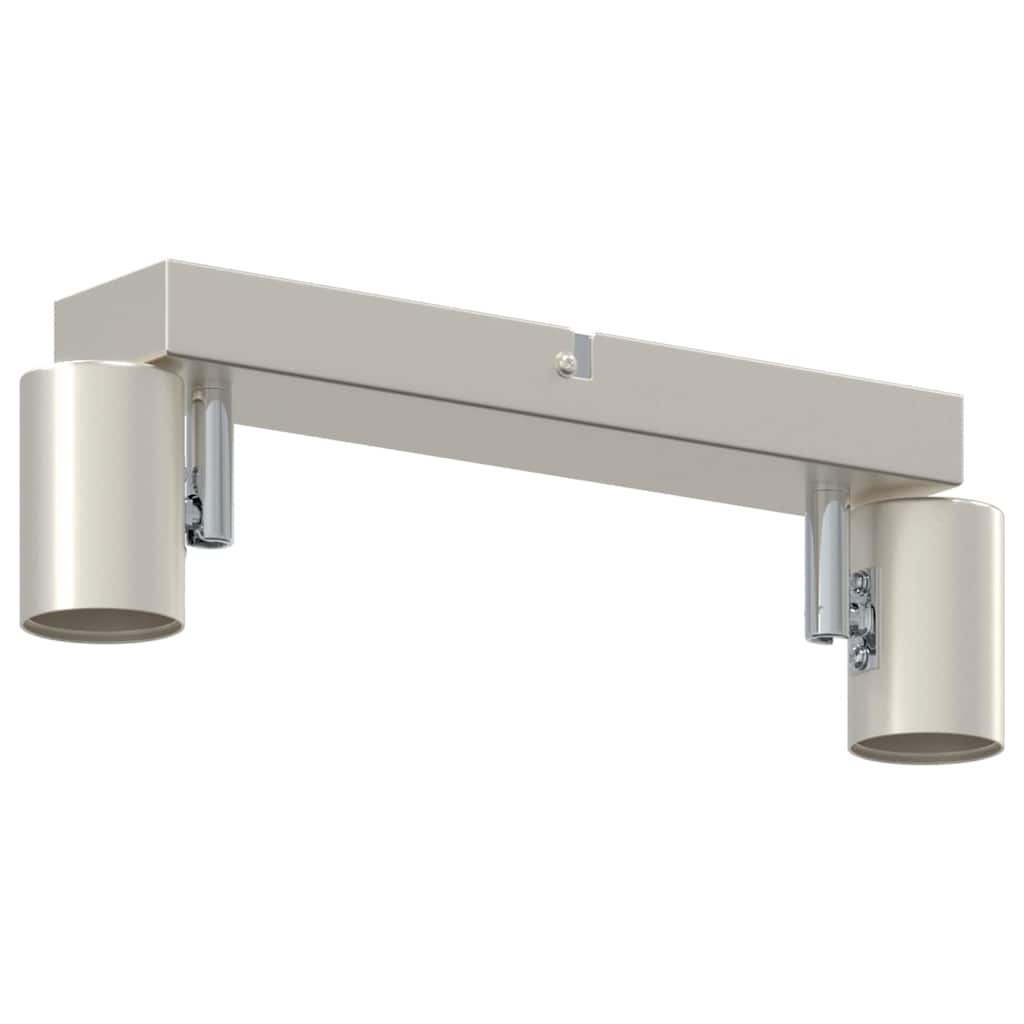 vidaXL Ceiling Spotlight Brushed nickel 26 x 6.5 x 11.5 cm Steel