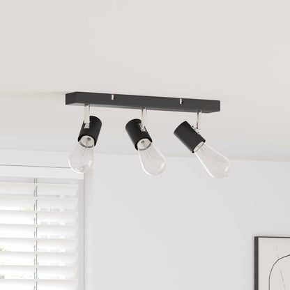 vidaXL Ceiling Spotlight Black 38 x 6.5 x 11.5 cm Steel
