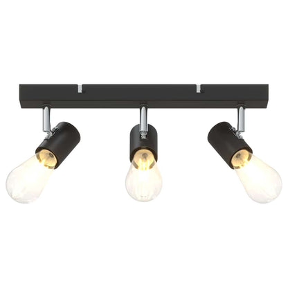 vidaXL Ceiling Spotlight Black 38 x 6.5 x 11.5 cm Steel