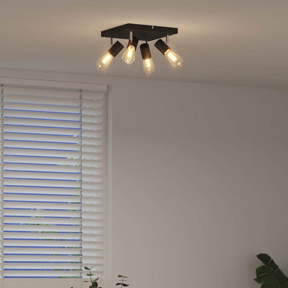 vidaXL Ceiling Spotlight Black 26.5 x 26 x 11.5 cm Metal