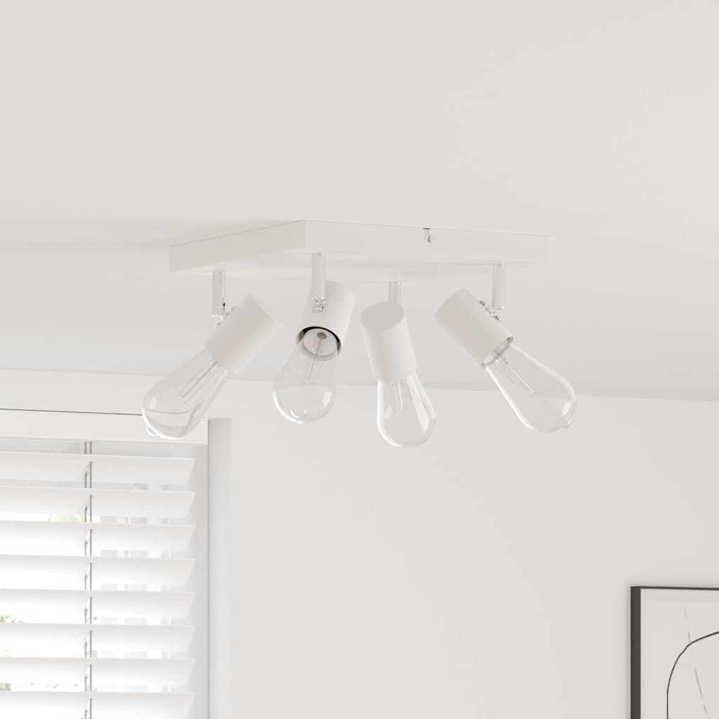 vidaXL Ceiling Spotlight White 26.5 x 26 x 11.5 cm Steel