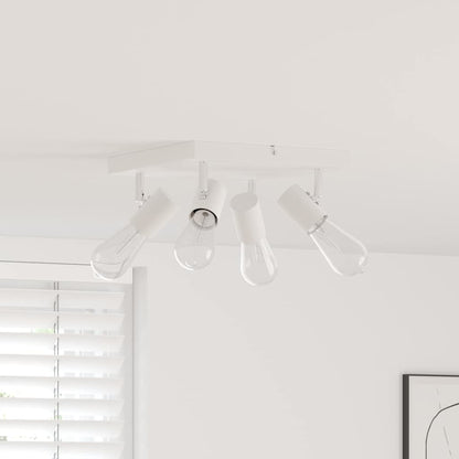vidaXL Ceiling Spotlight White 26.5 x 26 x 11.5 cm Steel